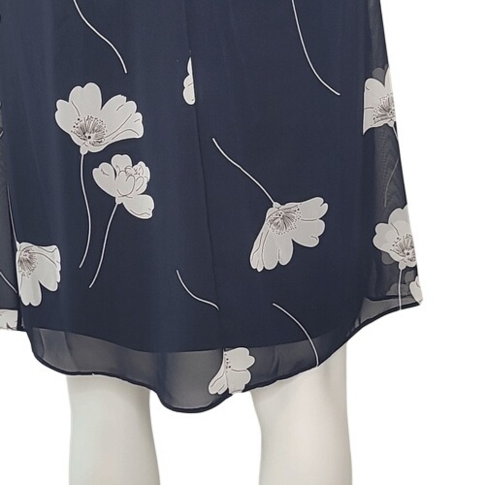 American Living‎ Navy & White Floral Sleeveless Dress - Picture 10 of 12